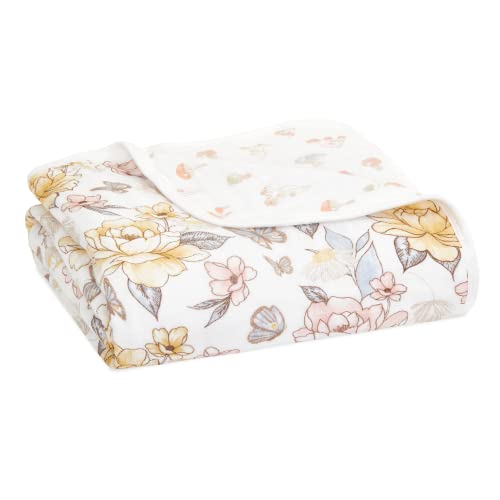  Aden + Anais 100% Organic Cotton Muslin Baby Blanket Crib Bedding For Newborn Baby And Toddler, Nursery Blanket For Boys And Girls, Baby Registry And Shower Gift - Outdoors, Sleepy Forest
