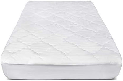  Icropuff Twin XL Mattress Pad Dorm XL Mattress Cover, Ultra Soft Down Alternative Fiber Fill, Twin Extra Long Size 39x80 - Fitted Sheet Stretches To 15 Inches Deep