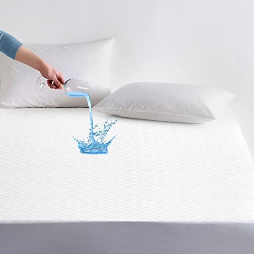  RDICOEUR Premium Full Size Mattress Protector Waterproof, Hypoallergenic Mattress Cover, Fitted Sheet Style, 16 Inch Deep Pocket