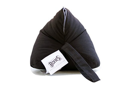  Original Bones NeckBone Chiropractic Cervical Pillows In Poly Cotton, Black, Zipper Access For Comfort Adjustment