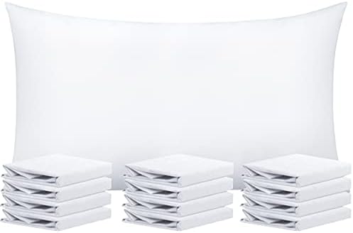  NTBAY 12 Pack 100% Brushed Microfiber Queen Pillowcases, Super Soft And Cozy, Wrinkle, Fade, Stain Resistant With Envelope Closure Pillow Cases, 20x30 Inches, Dark Grey