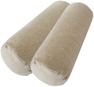  FINEASY Round Neck Pillow Roll Cervical Support Pillows Neck Pain Relief Cylinder Bolster Pillows With Removable Washable Cover For Sleeping/Chair/Car/Sofa…