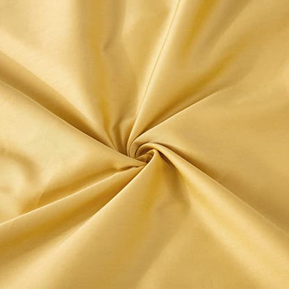 JamRest Duvet Cover Queen Size Zipper Closure (90"x90"), Ultra Soft Breathable Microfiber Comforter Cover, Luxury Hotel Bedding 3pcs Set (1 Duvet Cover & 2 Pillowcases), Yellow