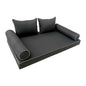 GENERIC 1 Pcs ContrastPipe Daybed Mattress Bolster Fitted Sheet CoverOnly S4 Twin-XL AD003