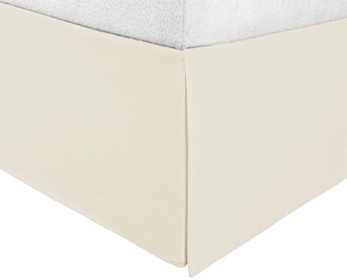 Superior Uperior Infinity Luxury Soft 100% Brushed Microfiber Tailored Bed Skirt With 15” Drop, Wrinkle Resistant With Pleats And Split Corners - Twin XL Bedskirt, Lilac