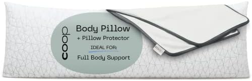  Adjustable Full Body Pillows For Sleeping, Soft Zippered Washable Body Pillow Cover - Neck & Knee Full Support For Side Sleepers, Long Body Pillow For Pregnancy, 20x54 Body Pillow