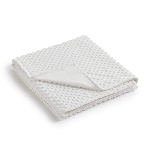  RelaxBlanket 60''x80'' Duvet Cover For Weighted Blanket | Premium Super Soft Minky Dot | White