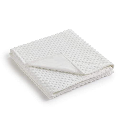  RelaxBlanket 60''x80'' Duvet Cover For Weighted Blanket | Premium Super Soft Minky Dot | White