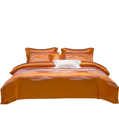  WALNUT Long-Staple Cotton Tribute Satin Cotton Four-Piece Sample Bedding Set