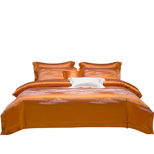  WALNUT Long-Staple Cotton Tribute Satin Cotton Four-Piece Sample Bedding Set