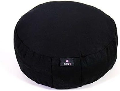  Cudegui Zafu Meditation Cushion Filled With Cofee Husk And Cotton Cover (Purple)