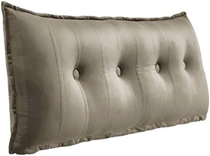  WOWMAX Rectangular Headboard Pillow Bolster Pillow For Bed Back Rest Pillow For Sitting In Bed Daybed Pillows Back Support Pillow For Bed Reading Pillow Velvet Deep Blue Full