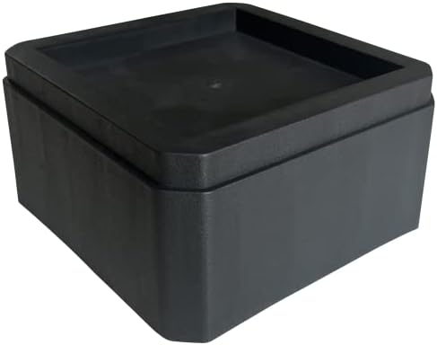  DuraCasa 3 Inch Bed Risers - Heavy-Duty Couch/Furniture Risers, Stackable, Fits Up To 5.5 Inch Bed Leg, Creates An Additional 3 Inches Of Height Or Storage! Table Or Sofa Riser (4, 3 Inch Black)