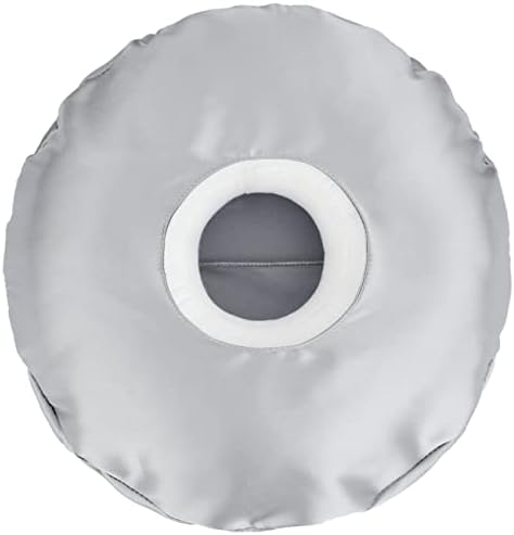  HapiPoppy Detachable Piercing Pillow With Silk Pillowcase, Easy To Clean Ear Pillow With Hole For Side Sleepers, Ear Pain, Head, Cnh, Pressure Sore | Washable Donut Smooth Guard Pillows Champagne