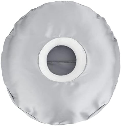  HapiPoppy Detachable Piercing Pillow With Silk Pillowcase, Easy To Clean Ear Pillow With Hole For Side Sleepers, Ear Pain, Head, Cnh, Pressure Sore | Washable Donut Smooth Guard Pillows Champagne