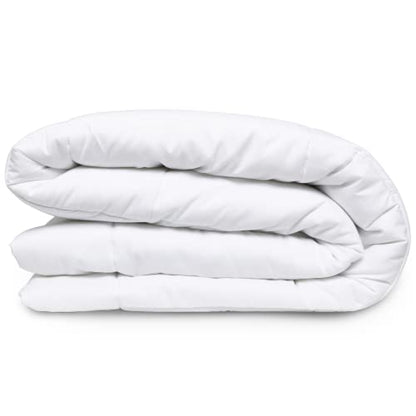  Uvet Insert Twin - Lightweight Down Comforter For Twin Size Bed - Cooling, Microfiber, Down Alternative Fill - Machine Washable, White﻿