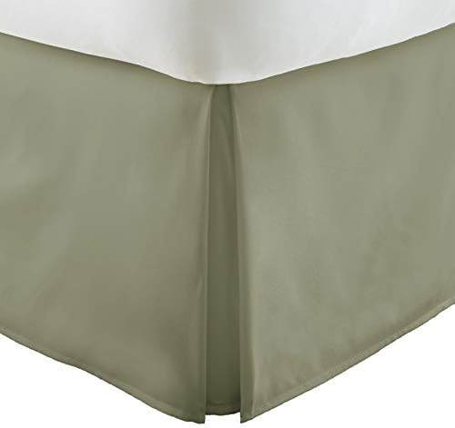 EH-BEDSKIRT-KING-GRAY Home Collection Pleated Bed Skirt, King, Gray