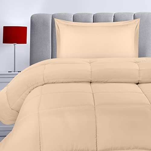  Queen Comforter Set With 2 Pillow Shams - Bedding Comforter Sets - Down Alternative White Comforter - Soft And Comfortable - Machine Washable