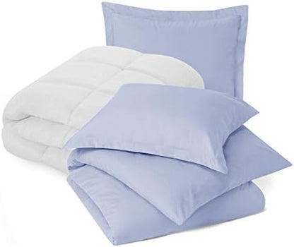  Nestl Bedding Comforter And Duvet Set, Down Alternative Comforter, Microfiber Duvet Set - Comforter Cover And 1 Pillow Sham, Twin - Lavender
