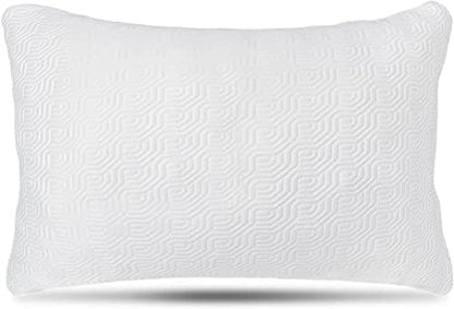  2 Pack King Size Bamboo Pillow, Memory Foam Pillows For Sleeping, Adjustable Bamboo Pillow Set For Back, Stomach, Side Sleeper - Washable And Removable Case King (Pack Of 2)