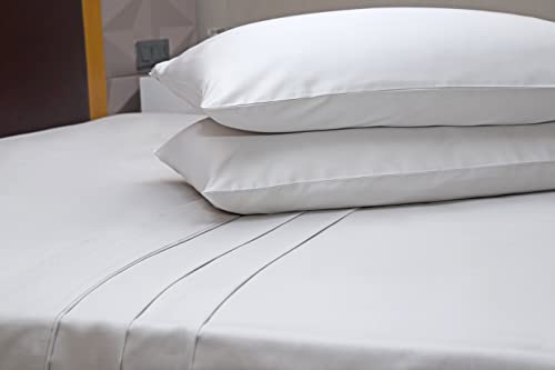  RV King 100% Cotton Sheets Set - 400 Thread Count - Gray - 4pc Long Staple Combed Cotton Bed Sheets - Breathable, Sateen Weave For Soft & Silky Feel, Fits Mattress Up To 16'' Deep Pocket