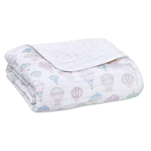  Aden + Anais 100% Organic Cotton Muslin Baby Blanket Crib Bedding For Newborn Baby And Toddler, Nursery Blanket For Boys And Girls, Baby Registry And Shower Gift - Outdoors, Sleepy Forest
