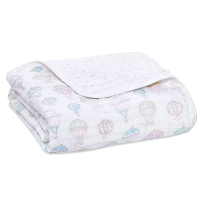  Aden + Anais 100% Organic Cotton Muslin Baby Blanket Crib Bedding For Newborn Baby And Toddler, Nursery Blanket For Boys And Girls, Baby Registry And Shower Gift - Outdoors, Sleepy Forest