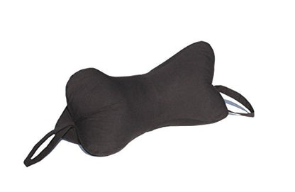  Original Bones NeckBone Chiropractic Cervical Pillows In Poly Cotton, Black, Zipper Access For Comfort Adjustment