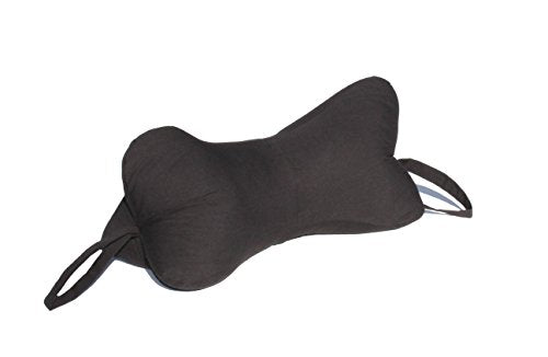  Original Bones NeckBone Chiropractic Cervical Pillows In Poly Cotton, Black, Zipper Access For Comfort Adjustment