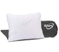  Tebery Shredded Memory Foam Travel Pillow With Bamboo Derived Viscose Rayon Cover Adjustable Compressible Camping Pillow With Stuff Sack Great For Backpacking, Airplane Or Car Travel - 14" X 19"