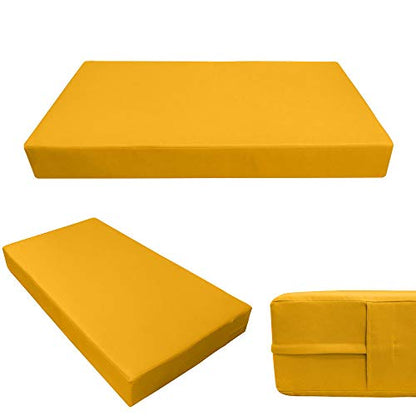  PROLINEMAX |Cover ONLY| Outdoor Style 2 Twin Knife Edge Daybed Mattress Bolster Pillow Fitted Sheet AD108