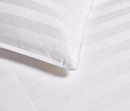  500 Thread Count Damask Stripe (2 CM) Duraloft Down Alternative Comforter, FQ
