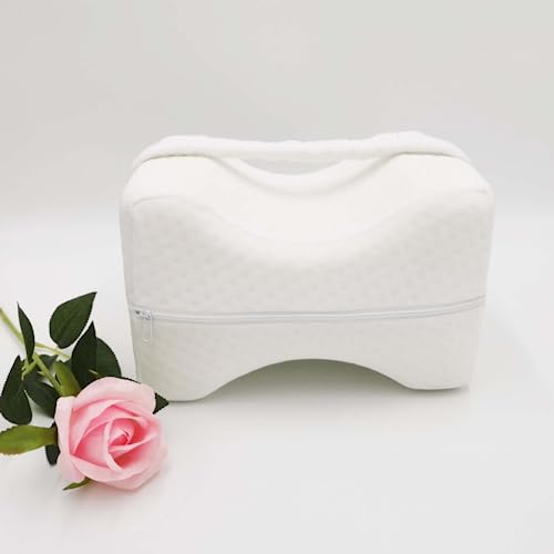  MEDIORTHON Memory Foam Leg Pillow - Knee Pillow For Side Sleepers Hip Pain - Hip Pillow For Side Sleepers - White Elegant Pillows For Side Sleepers
