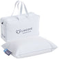 Lincove Microgel Travel Pillow - Global Recycled Standard Certified - Plush And Cozy Luxury Pillow To Support Head, Neck, While Sleeping On Airplanes, Cars, Hotels & Home - 12"x16"