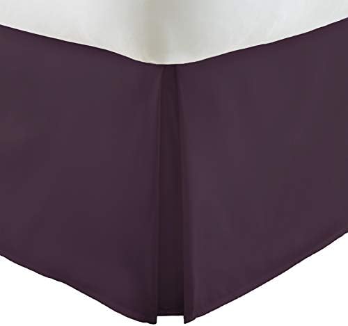  EH-BEDSKIRT-KING-GRAY Home Collection Pleated Bed Skirt, King, Gray