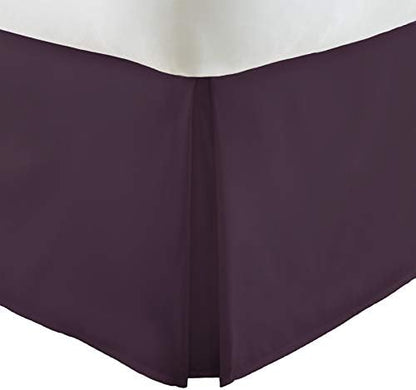  EH-BEDSKIRT-KING-GRAY Home Collection Pleated Bed Skirt, King, Gray