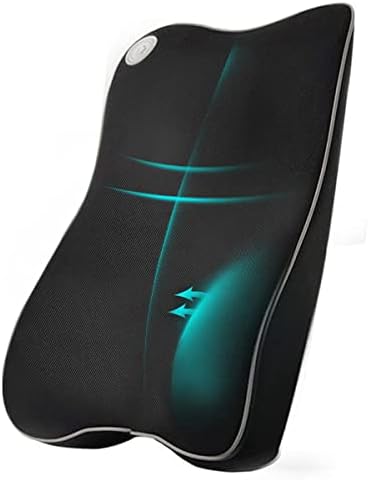  Ecloud Shop Lumbar Support Cushion For Car And Headrest Neck Pillow Kit - Ergonomically Design Universal Fit Major Car Seat - Black