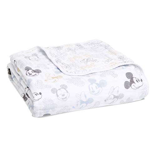  Aden + Anais 100% Organic Cotton Muslin Baby Blanket Crib Bedding For Newborn Baby And Toddler, Nursery Blanket For Boys And Girls, Baby Registry And Shower Gift - Outdoors, Sleepy Forest