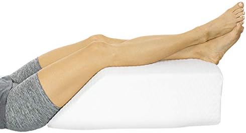  Xtra-Comfort Leg Elevation Pillow For Sleeping, Swelling, Post Surgery - Memory Foam Bed Wedge Pillow- Support Cushion For Pregnancy, Leg, Foot Rest
