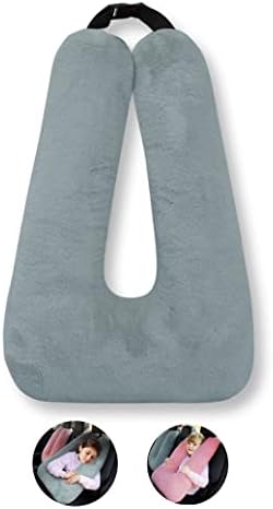  Travel Pillow Car Sleeping Long Journeys Pillows For The Back Seat Adults And Children On Head Support And Body Support U-Shaped Pillows(Grey)