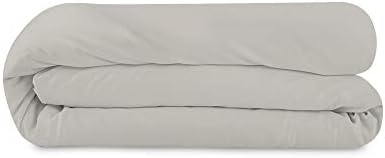  Duvet Cover - 100% Organic Cotton Duvet Cover - 300 Thread Count Sateen Weave Duvet Cover - GOTS Certified, White Color (Full Size)