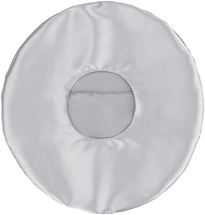  HapiPoppy Detachable Piercing Pillow With Silk Pillowcase, Easy To Clean Ear Pillow With Hole For Side Sleepers, Ear Pain, Head, Cnh, Pressure Sore | Washable Donut Smooth Guard Pillows Champagne