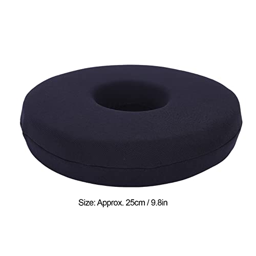  Donut Pillow Seat Cushion, 25cm Memory Foam Pillow, Relieve Pain And Pressure, Pregnancy Post Natal (Black)