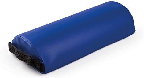 Ibodycare Neck Bolster Pillow For Massage Therapy Table, Yoga, Back Or Knee Support, Wedge For Comfort And Pain Relief, Moon Shaped Table Accessory, Half Round Bed Pad (Black)