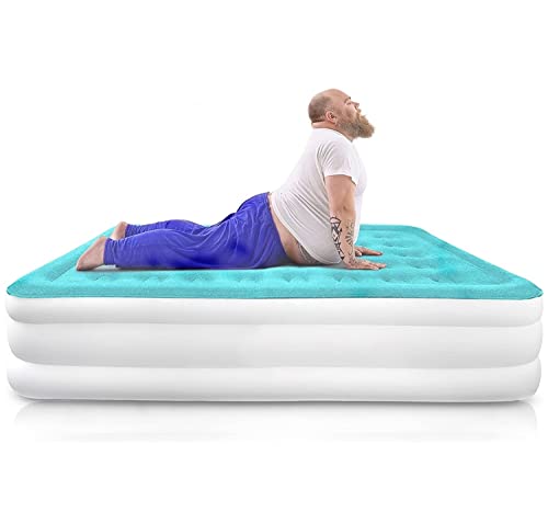  Inflatable Twin Air Mattress With Built In Pump, 18" Fast Inflation Highest End Blow Up Bed Air Mattresses With Carry Bag For Camping, Home&Guests, Travel Cushion, Indoor