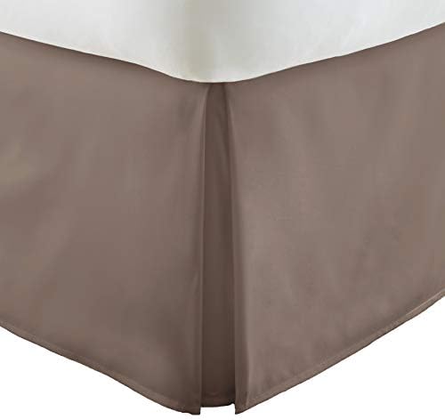  EH-BEDSKIRT-KING-GRAY Home Collection Pleated Bed Skirt, King, Gray