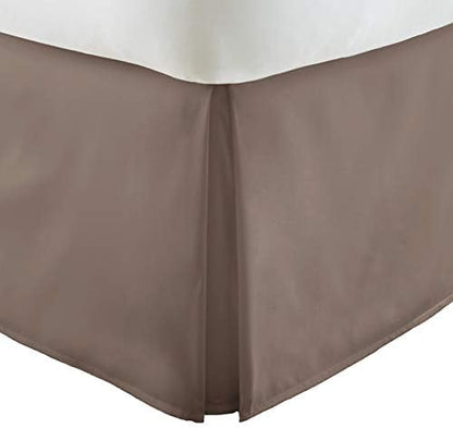  EH-BEDSKIRT-KING-GRAY Home Collection Pleated Bed Skirt, King, Gray