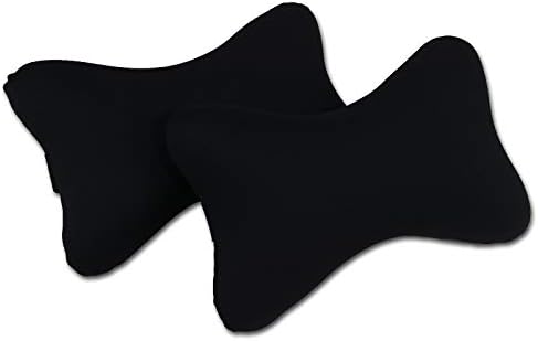  Tianmei 2PCS LMT Cartoon Styling Car Headrest Protect Neck Pillow Cute Fashion Travel Rest Pillow Cushion Pad (LMT - Gray Color 1 Pair)