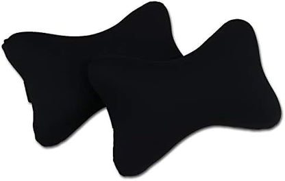  Tianmei 2PCS LMT Cartoon Styling Car Headrest Protect Neck Pillow Cute Fashion Travel Rest Pillow Cushion Pad (LMT - Gray Color 1 Pair)