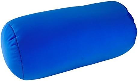  Squishy Deluxe Tube Microbead Bolster Pillow With Stay-Cool Fill & Silky Removable Cover, Flexible, Head, Neck & Back Support For Home & Away, Carrying Case, 13 X 6 Inches, Grey